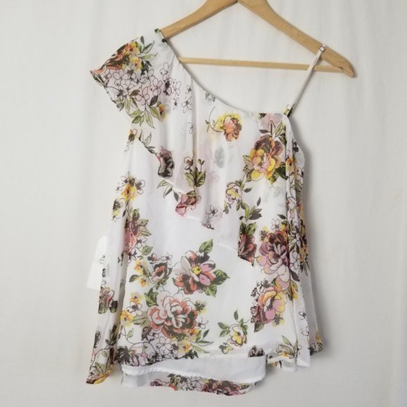 NWT Leith floral off the shoulder top size Small (143) - Picture 6 of 8